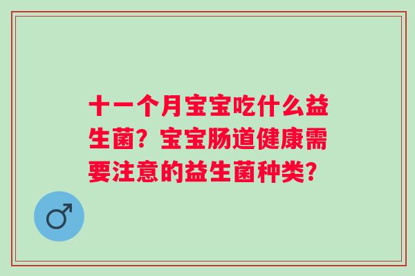 十一个月宝宝吃什么益生菌？宝宝肠道健康需要注意的益生菌种类？