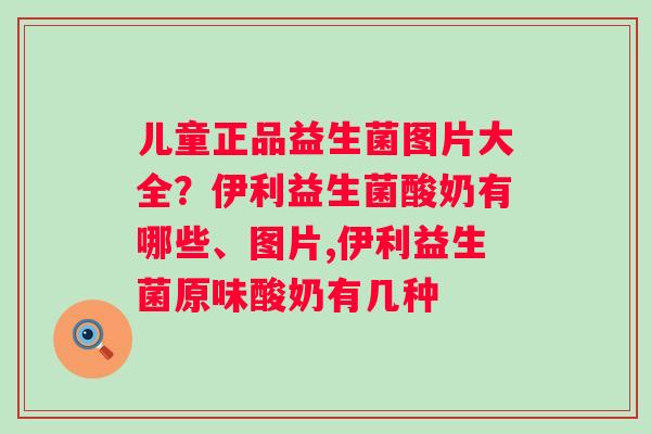 儿童正品益生菌图片大全？伊利益生菌酸奶有哪些、图片,伊利益生菌原味酸奶有几种