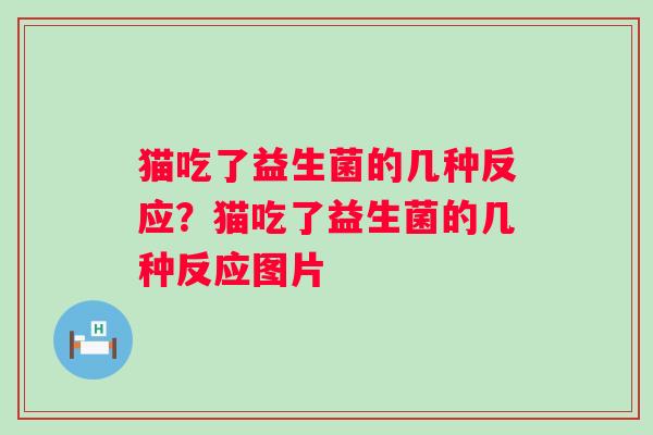 猫吃了益生菌的几种反应?猫吃了益生菌的几种反应图片 猫吃了益生菌的几种反应?猫吃了益生菌的几种反应图片
