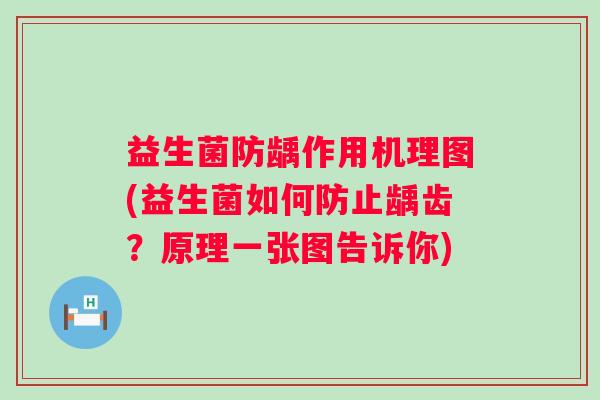 益生菌防龋作用机理图(益生菌如何防止龋齿？原理一张图告诉你)