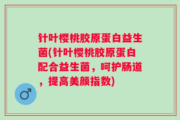 针叶樱桃胶原蛋白益生菌(针叶樱桃胶原蛋白配合益生菌，呵护肠道，提高美颜指数)