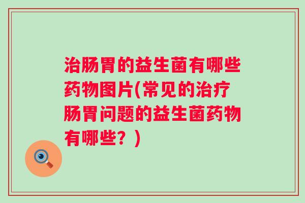 肠胃的益生菌有哪些图片(常见的肠胃问题的益生菌有哪些？)