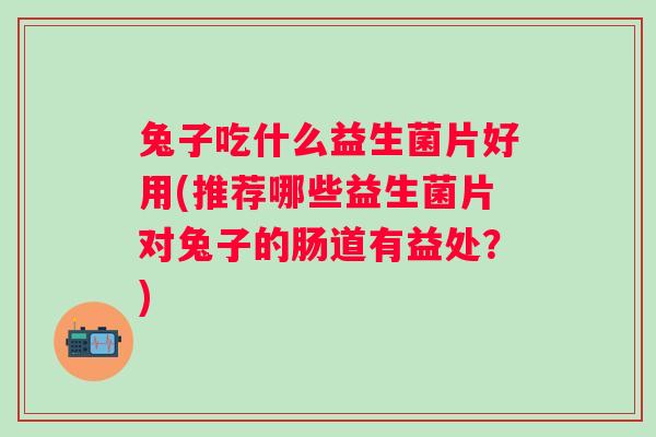 兔子吃什么益生菌片好用(推荐哪些益生菌片对兔子的肠道有益处？)