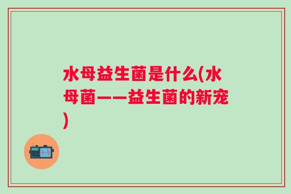 水母益生菌是什么(水母菌——益生菌的新宠) 水母益生菌是什么(水母菌——益生菌的新宠)