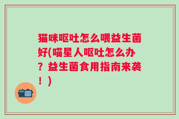 猫咪怎么喂益生菌好(喵星人怎么办？益生菌食用指南来袭！)