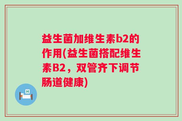 益生菌加维生素b2的作用(益生菌搭配维生素B2,双管齐下调节肠道健康) 益生菌加维生素b2的作用(益生菌搭配维生素B2,双管齐下调节肠道健康)