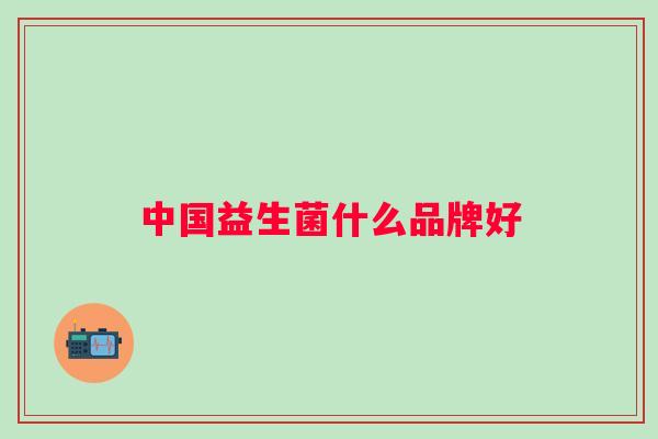 中国益生菌什么品牌好