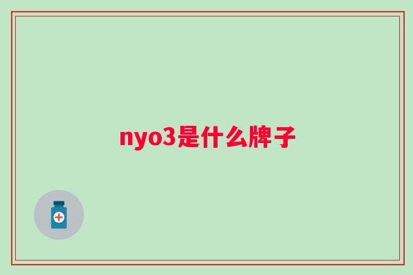 nyo3是什么牌子