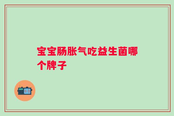 宝宝肠吃益生菌哪个牌子
