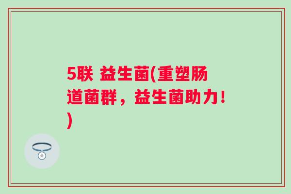 5联 益生菌(重塑肠道菌群，益生菌助力！)