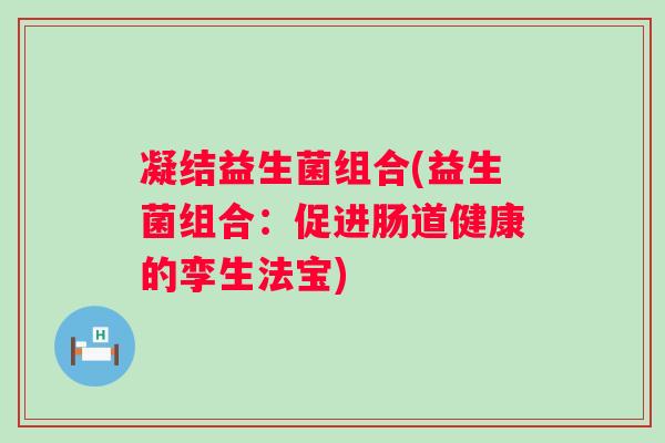 凝结益生菌组合(益生菌组合：促进肠道健康的孪生法宝)