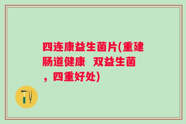四连康益生菌片(重建肠道健康  双益生菌，四重好处)