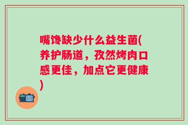 嘴馋缺少什么益生菌(养护肠道，孜然烤肉口感更佳，加点它更健康)