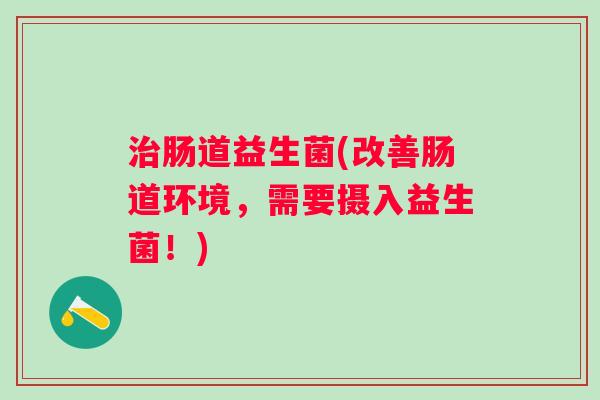肠道益生菌(改善肠道环境,需要摄入益生菌!) 肠道益生菌(改善肠道环境,需要摄入益生菌!)