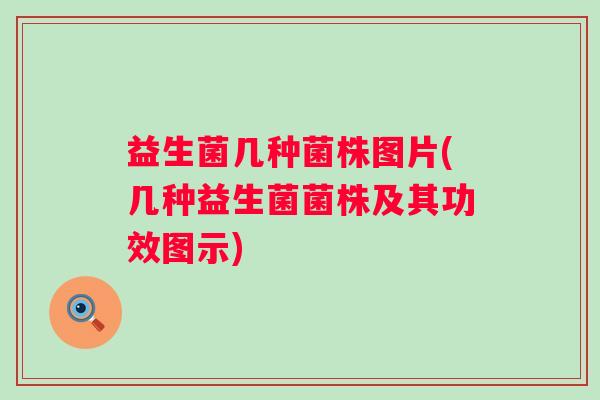 益生菌几种菌株图片(几种益生菌菌株及其功效图示)