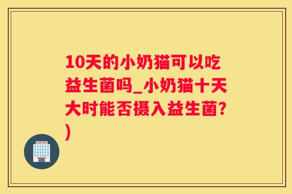 10天的小奶猫可以吃益生菌吗_小奶猫十天大时能否摄入益生菌？)