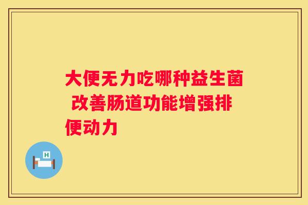 大便无力吃哪种益生菌 改善肠道功能增强排便动力